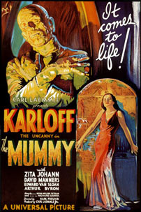 Fig. 1: Plakat til ”The Mummy” (1932).