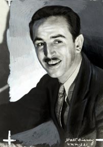 Fig. 1: Walter Elias Disney blev født i 1901 og skabte grundlaget for vor tids computeranimerede familiefilm. Gamle Walts kreative ideer lever i bedste velgående videre i Pixar og John Lasseter, som bl.a. har genindført den animerede kortfilm som forsøgscenter og legeplads til udvikling af mediet og talentmassen. John Lasseters fortælleglæde og perfektionisme er helt sammenlignelig med Walt Disneys.