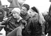 Fig.2: Bibi Andersson, Liv Ullmann og Ingmar Bergman under optagelserne til Persona.