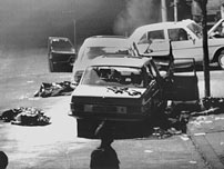 Fig. 2: RAF’s bortførelse af den tyske arbejdsgiverpræsident Hanns Martin Schleyer den 5. september 1977 er startskuddet til Det Tyske Efterår.