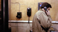 Fig. 2. The camera tracks from a shot of Travis talking to Betsy on the phone …