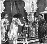 Fig. 3. Director-screenwriter-producer Dadasaheb Phalke features prominently in the history of Indian cinema. His debut film Raja Harishchandra (1913) is held to be the first feature length Indian film.