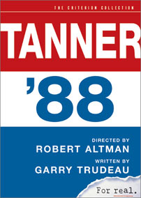 Fig. 4: Tanner ’88 (1988) blev kun en moderat succes for HBO, skønt Robert Altman instruerede denne politiske mockumentary på baggrund af et manuskript af Doonsbury-forfatteren Gary Trudeau.