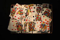 Fig. 4. The University of Arts London house The Stanley Kubrick Archive which includes these playing cards from Barry Lyndon (1974).