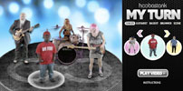 Fig. 4: I Hoobastanks ”My Turn” vælger du selv dit band – her en gammel mand, en dværg, en bikini-babe og en transvestit.