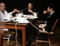 Fig.6: Rollen som Michael blev prøvefilmet om og om igen, fordi Paramount ikke kunne acceptere den unge Al Pacino, og Coppola ikke kunne acceptere at rollen gik til andre end Pacino. Stort set alle yngre mandlige skuespillere i Hollywood gik til casting på rollen, men Coppola blev ved med at snige Pacino ind imellem de andre, så Pacino fik et tættere forhold til bl.a. Robert Duvall og James Caan.