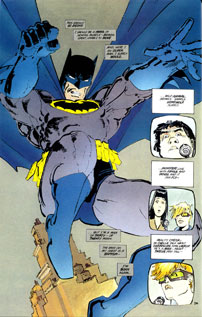 Fig. 6: Frank Millers Batman: The Dark Knight Returns (1986) er én af de mest betydningsfulde grafiske udgivelser nogensinde og definerer stadig den dag i dag idealet for den mørke superhelt.