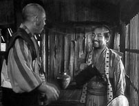 Fig. 6. Samurai Gorobei Katayama (Yoshio Inaba) takes on the job of defending the peasants because of Kambei.