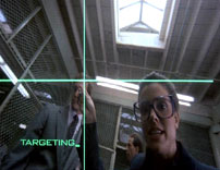 Fig. 7. RoboCop using his crosshair.