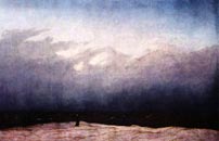 Fig. 7: Naturromantik 2: Caspar David Friedrich: "Mönch an Meer", 1808/1809.
