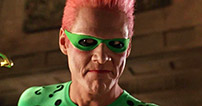Fig. 7: Med 90´ernes ultimative stjernekomiker, Jim Carrey, som det latterfremkaldende trækplaster forsøgte Joel Schumacher med Batman Forever (1995) at skabe et alternativ til datidens overordentligt dystre superheltefilm.
