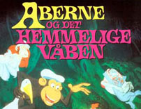 Fig.8: ”Den er udsprunget af Hallers bog Fredsaberne. Om de gode hvide aber og de onde sorte. Men sådan ser verdens konflikter jo ikke altid ud. Derfor fik jeg Bent til at lave ’blandede’ familier.” (J. Hastrup i mailkorrespondance med K. Ø. Jensen).