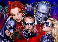 Fig. 8: Med den tegneserielle og familievenlige æstetik, der i 1997 var blevet indført med Batman & Robin (1997) havde superheltefilmgenren på mindre end et årti ændret sig fra udpræget voksenunderholdning til en langt mere børnevenlig af slagsen.