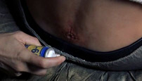 Fig. 8. Der er ikke noget, der får sammenkoblingen mellem bio-port og game-pod til at glide nemmere end et sprøjt WD-40.