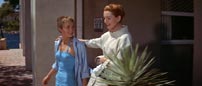 Fig. 7-9. The shot attains a graphic rhythm because the agaves are spaced at set intervals. Simultaneously their spiky shape can be viewed as a comment on Cecile’s and Anne’s interaction.