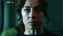 Fig. 9: Sarah Lund takker af ved at rette blikket mod os. Foto: DR.