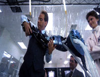 Fig. 11. RoboCop watching his own embodiment.