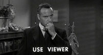 Fig. 13. Another example of diegetic blurring in 13 Ghosts. As if the functionality of the ghost viewers wasn’t already sufficiently straightforward, the film itself, within its diegesis, provides clear, simple instructions for their use. Most modern (2010s) 3-D films invariably place their “put on your 3D glasses now” instructions before the narrative of the film begins, precisely so as not to interrupt it.
