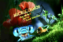 Fig. 14. The DVD menu features cute, childlike drawings of ladybugs.