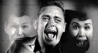Fig. 15. The Tingler: Dissolving from quasidiegetic to diegetic. The film’s final image is also, uncoincidentally, a close-up of the face of a screaming, terrified man who is about to be killed.