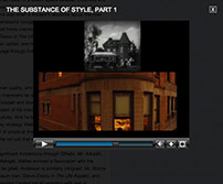 Fig. 7: Seitz’ fremlægger i sin  videoserie The Substance of Style flere  eksempler på visuelle inspirationskilder for Wes Anderson. Her sammenlignes  huset i Welles’ familiedrama The  Magnificent Ambersons (1942) med huset i Andersons The Royal Tenenbaums (2001).