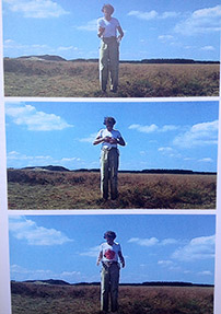 Fig. 8: Jørgen Leths jordbærhappening i udvalgte stills fra filmen Frændeløs (1971).