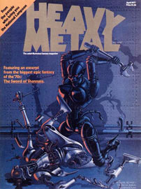 Både Syd Mead og Ridley Scott var meget inspireret af den franske science fiction-tegneserie Heavy Metal og koncepttegneren Moebius’ beskidte visuelle stil.