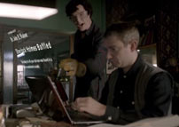Fig. 7: John blogger om en af de sager, Sherlock ikke har løst: Sherlock Holmes Baffled, der også er titlen på den ældste Holmes-film.