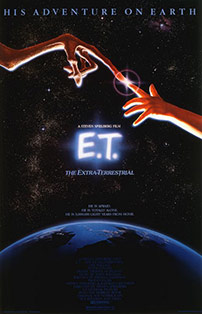Fig 2: Plakaten  til E.T. – noget så sjældent som en  Oscarnomineret sci-fi-adventure film.