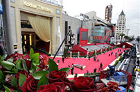 Fig. 2: Den røde løber foran Dolby Theatre (tidligere kendt som Kodak  Theatre) er et centralt omdrejningspunkt inden selve prisuddelingen finder sted.