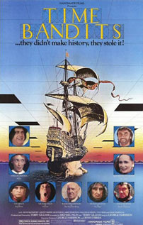 Fig. 3: Say Cleese! Skuespilleren John Cleese pryder forsiden af Terry Gilliams Time Bandits (1981), men er en relativt marginal karakter i den førnævnte film.
