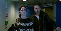 Fig. 5: Parløb mellem efterforsker Sarah Lund (Sofie Gråbøl) og samarbejdspartner Ulrik Strange (Mikael Birkkjær). Foto: DR.