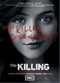 Fig. 7: Sarah Lund fik kortvarigt en amerikansk pendant i AMCs genindspilning af The Killing fra 2011, men serien fik ikke samme succes som originalen, og produktionen af nye afsnit indstilledes i foråret 2012 – indtil videre.