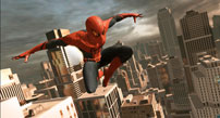 Fig. 7: Spiderman svæver bare lidt mere æstetisk lækkert med hjælp fra hans computer-genererede edderkoppespind.