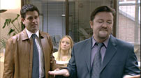 Fig. 20. The Office (2002/UK). “Obviously, my branch closed down,” siger Neil, hvilket David vælger at kommentere mimisk.