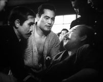 Fig. 3. Although Kurosawa reputedly directed some scenes in Uma (1941) it is Sanshiro Sugata (1943) that marks his directorial debut proper.