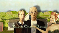 Fig. 15-16. Billedpar: Grant Woods ”American Gothic” (1930) og Marc Cherrys Desperate Housewives (ABC, 2004-).