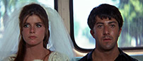 Fig. 4-5: En lykkelig ”enkemand” og et ulykkeligt  ægtepar i hhv. Harold and Maude (1971)  og The Graduate (1967).