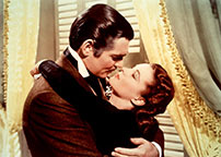 Fig. 6: Det egentlige forbillede for Titanic er Oscar-klassikeren Gone With the Wind (1939), der netop kobler den universelle fortælling med den historiske klangbund, det storladne udtryk og den heftige patos.