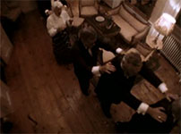 Fig. 7: Dansen som kontrast eller kontrapunkt. Frame grab: Festen (1998).