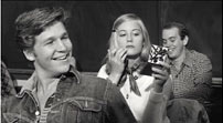 Fig. 8. Populærmusikken har hos Bogdanovich en ledemotivisk funktion, hvorved de forskellige personer karakteriseres og blotlægges. Billede: The Last Picture Show (1971)