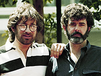 Fig. 11:  Spielberg og Lucas i deres knivskarpe storhedstid. Laugh it up fuzzball.