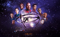 Fig. 6: 3 forskellige Star Trek spin-off  serier blev lanceret efter succesen med The Next Generation: Deep Space Nine (1993-1999), Voyager (1995-2001) og Enterprise (2001-2005).